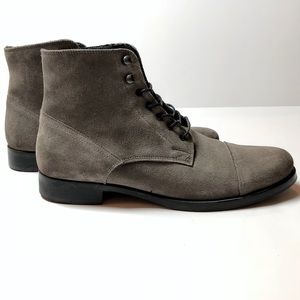H&M Gray Suede Boots